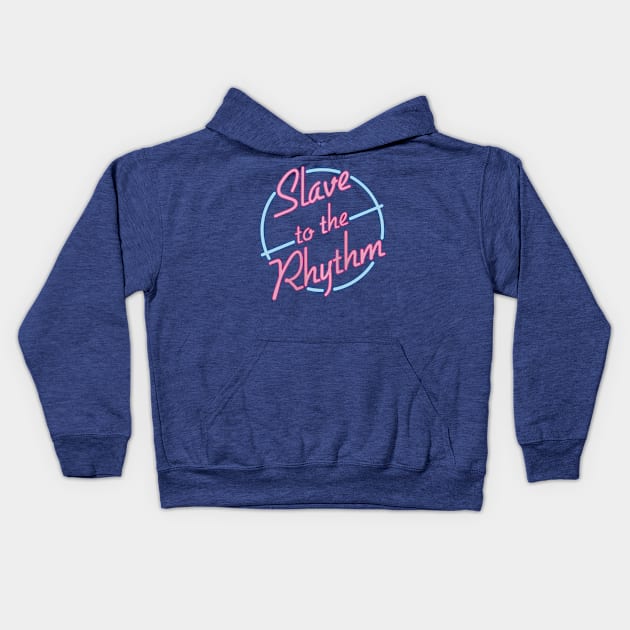 slave to the neon rhythm Kids Hoodie by soanem